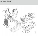 Stihl FS 550-L Quiet Clearing Saws Spare Parts